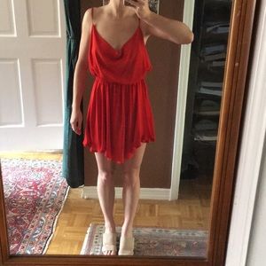 Red Silk Dress